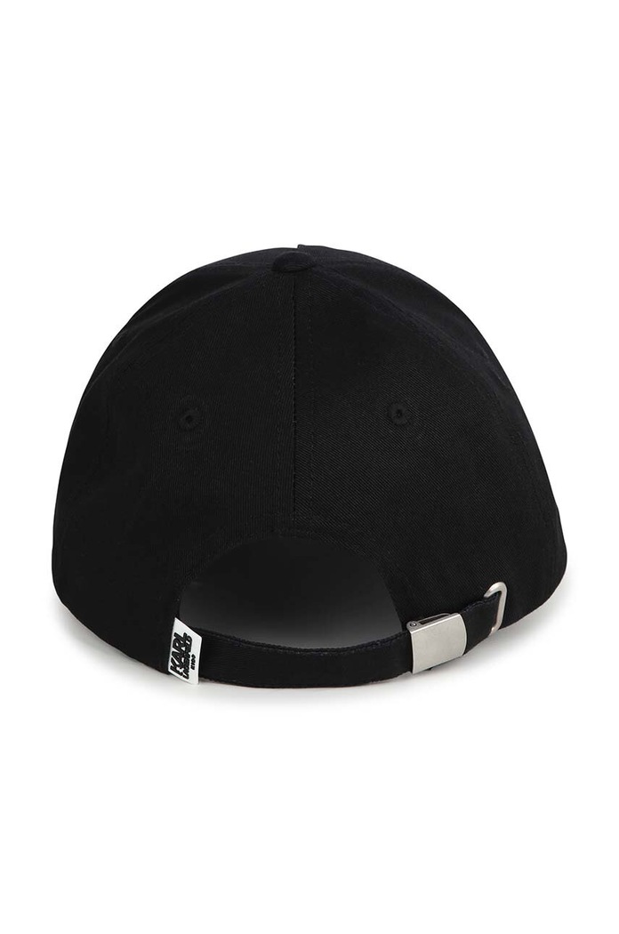 Παιδικό βαμβακερό καπέλο μπέιζμπολ Karl Lagerfeld Z30165. μαύρο SS24
