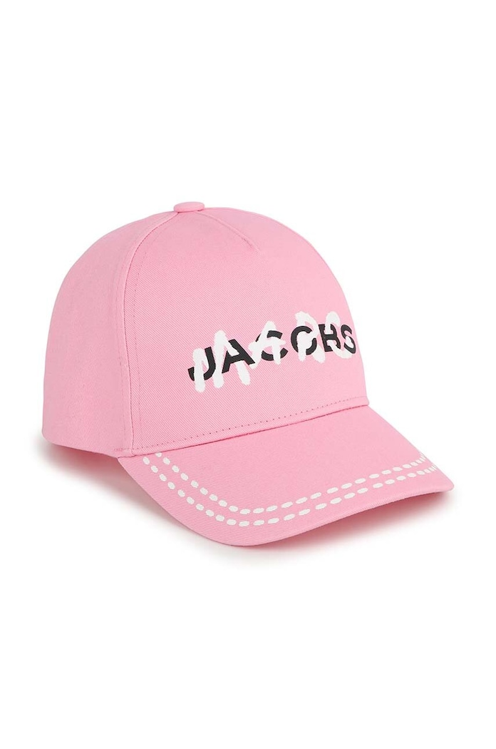 Dětská bavlněná kšiltovka Marc Jacobs bavlna růžová W60062.