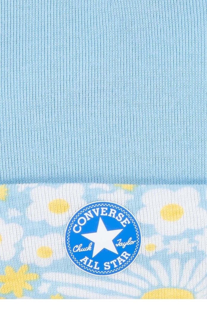 Converse komplet niemowlęcy - czapka i skarpetki 2-pack niebieski NC0331.G