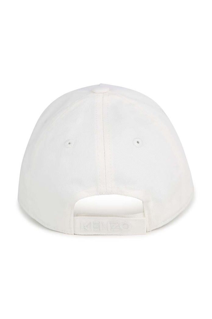 Kenzo Kids czapka z daszkiem bawełniana dziecięca K60385.44.50 biały SS24