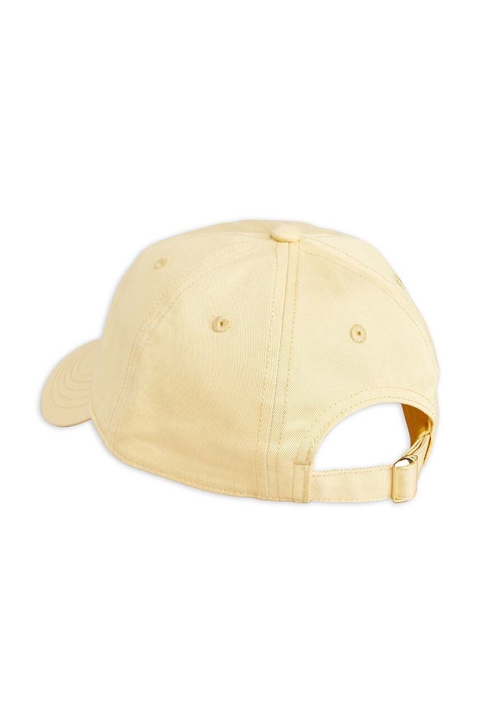 Mini Rodini czapka z daszkiem bawełniana dziecięca Tennis 2426510323 żółty SS24