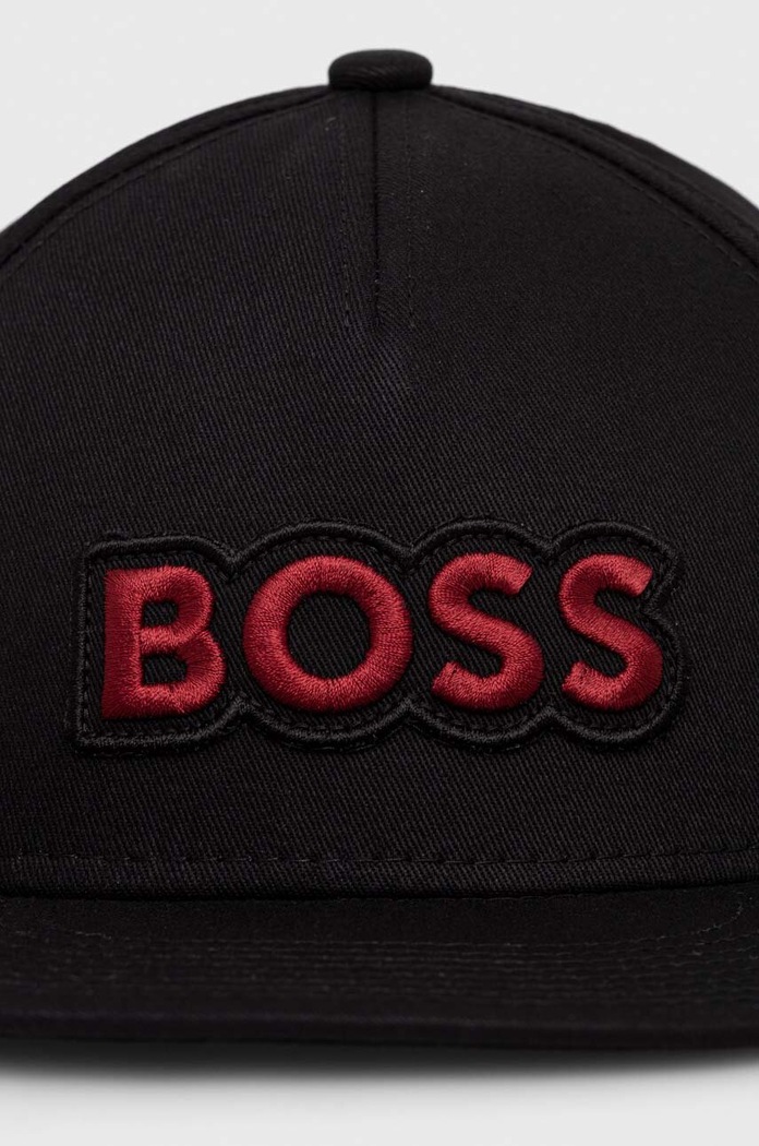 Bavlněná baseballová čepice Boss Orange 50505534 černá SS24