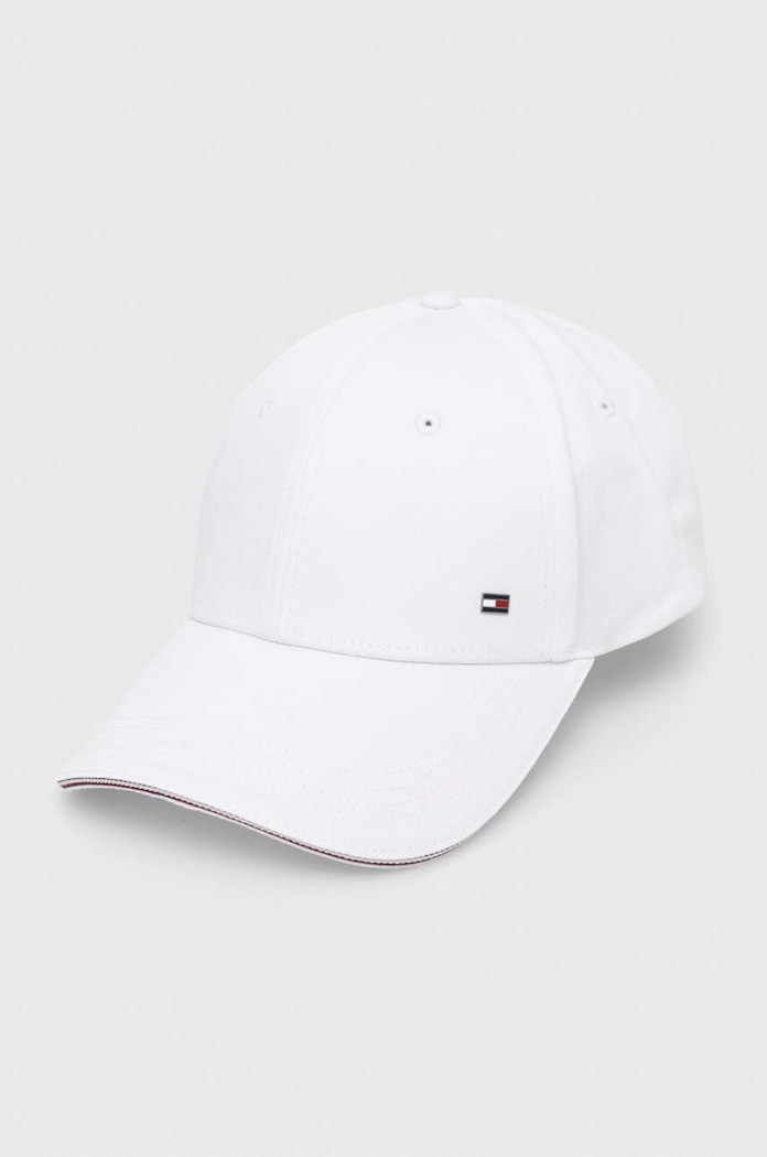 Tommy Hilfiger Καπέλο με γείσο Ανδρικό βαμβακερό βαμβάκι λευκό AM0AM12035