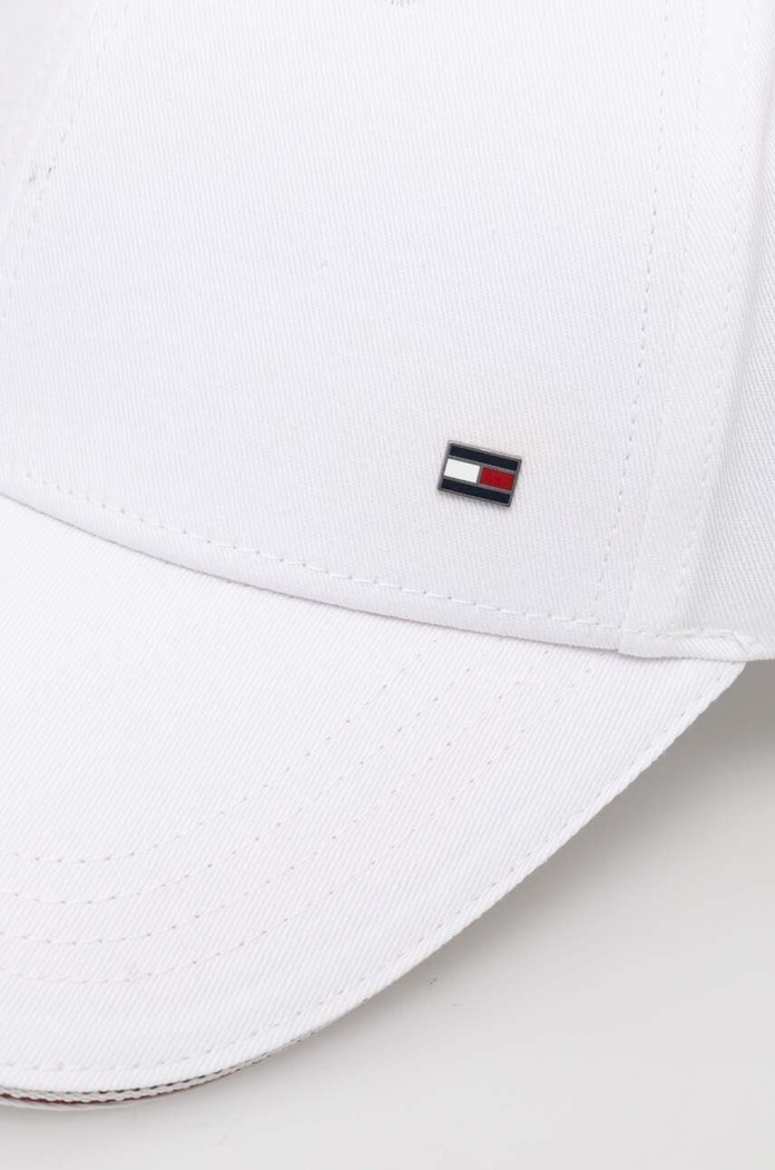 Tommy Hilfiger Καπέλο με γείσο Ανδρικό βαμβακερό AM0AM12035 λευκό SS26