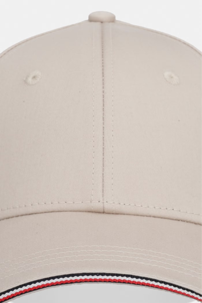 Tommy Hilfiger Καπέλο με γείσο ανδρικό βαμβακερό AM0AM12035 μπεζ SS26
