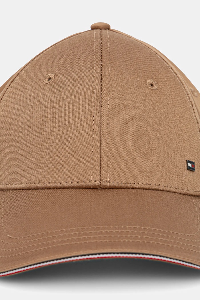 Tommy Hilfiger czapka z daszkiem męska bawełniana AM0AM12035 brązowy SS26