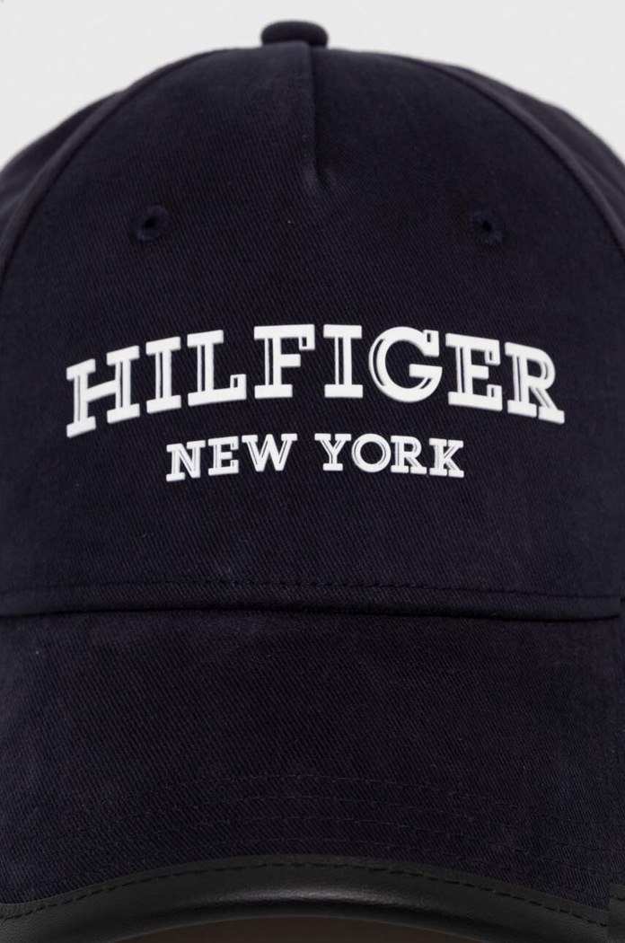 Bavlněná baseballová čepice Tommy Hilfiger AM0AM12253 námořnická modř SS24