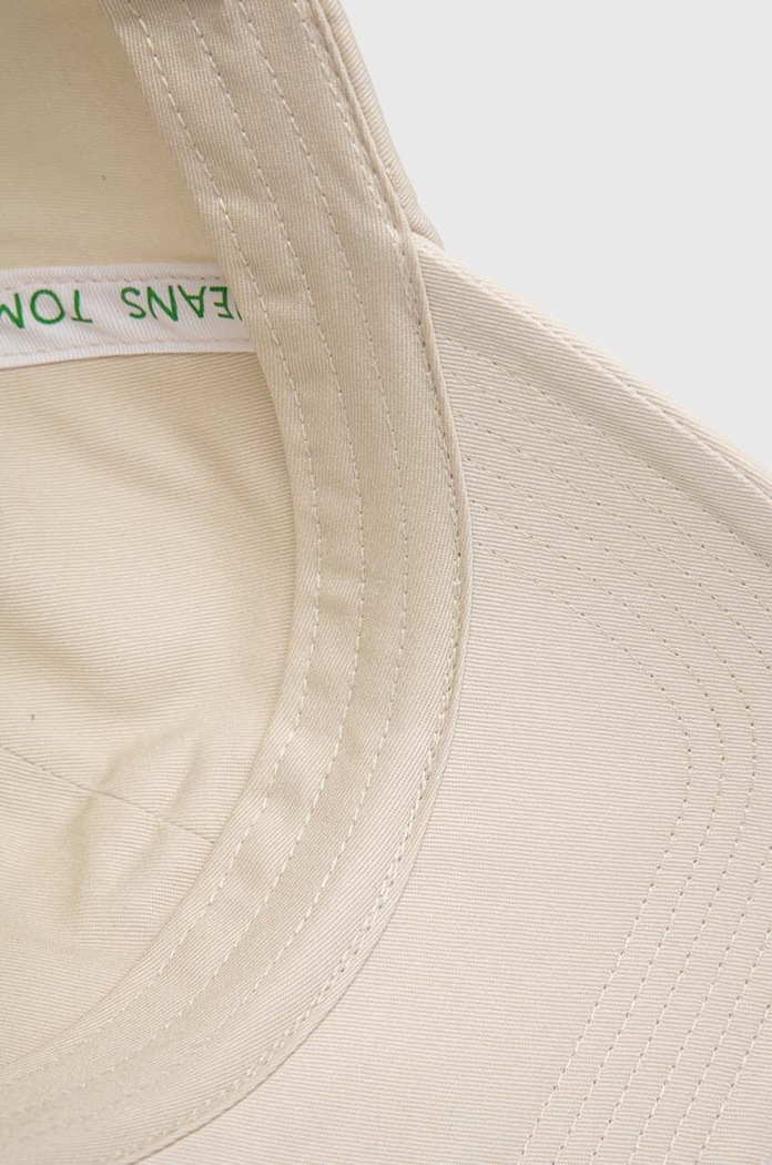 Bavlněná baseballová čepice Tommy Jeans béžová AM0AM12020