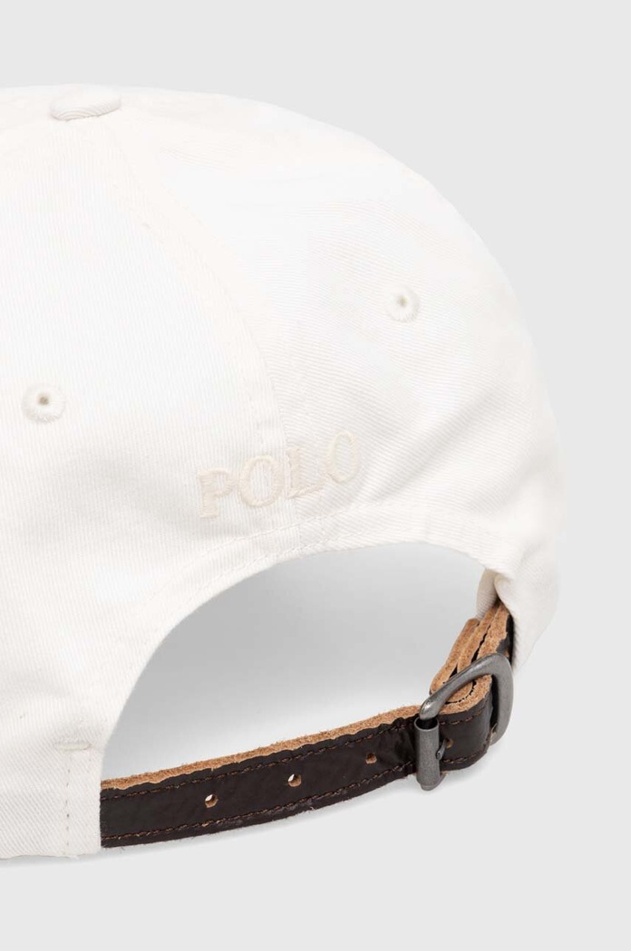 Bavlněná baseballová čepice Polo Ralph Lauren 710935043 bílá SS24