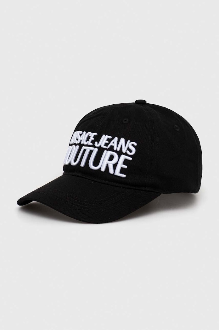 Bavlněná baseballová čepice Versace Jeans Couture bavlna černá 76GAZK10.ZG010