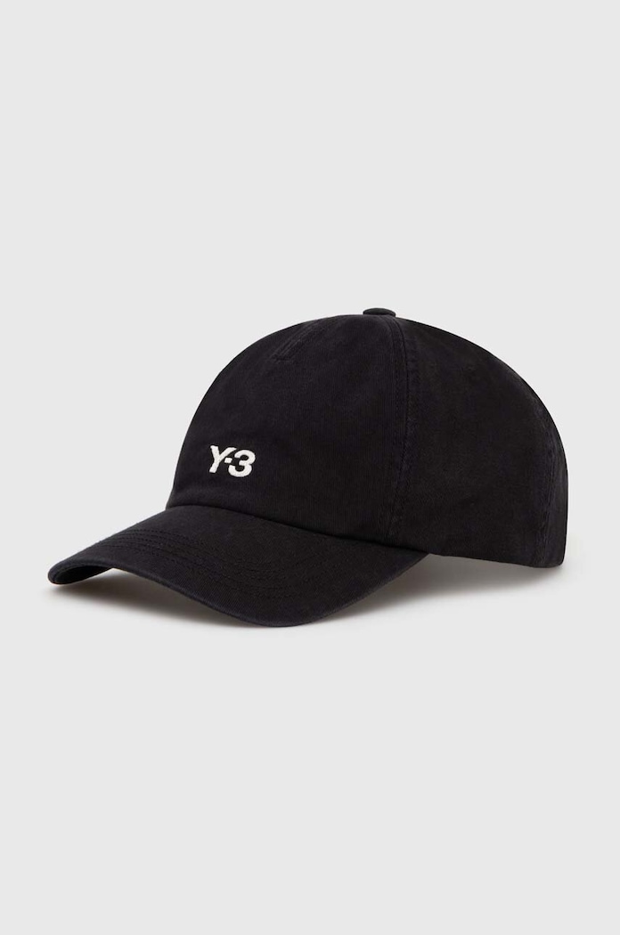 Y-3 șapcă de baseball din bumbac Dad Cap bumbac negru IN2391