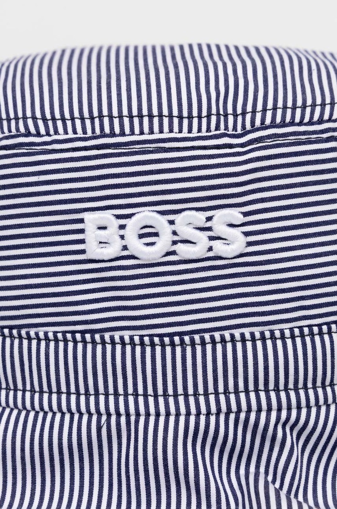 BOSS kapelusz bawełniany 50513211 granatowy SS24