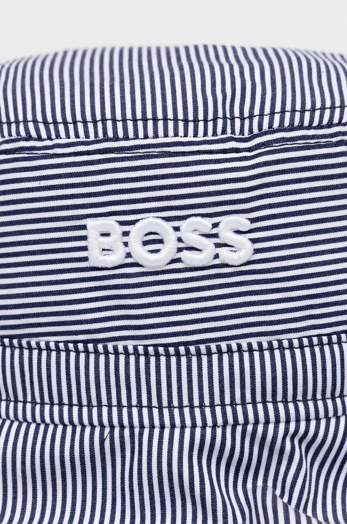 BOSS kapelusz bawełniany 50513211 granatowy SS24
