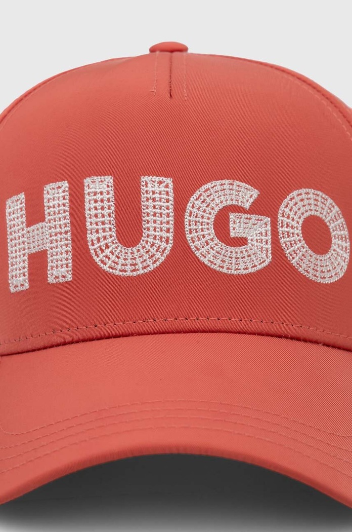 HUGO czapka z daszkiem 50515963 różowy SS24