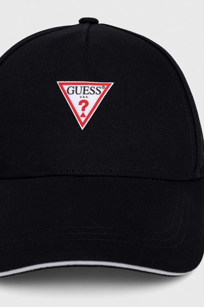 Памучна шапка с козирка Guess M3YZ22.WBN60 черен SS25