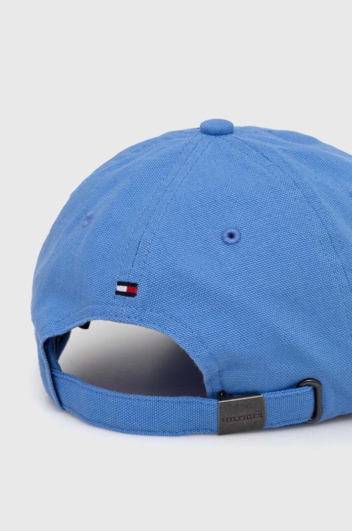 Akcesoria Tommy Hilfiger czapka z daszkiem bawełniana AM0AM12154 niebieski