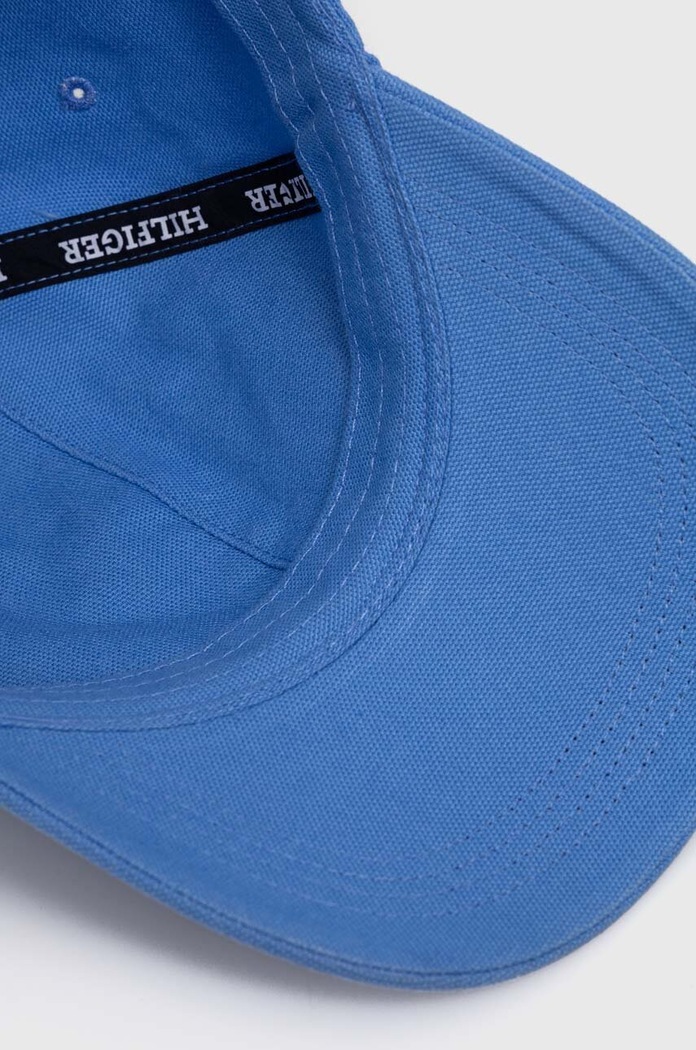 Tommy Hilfiger czapka z daszkiem bawełniana niebieski AM0AM12154