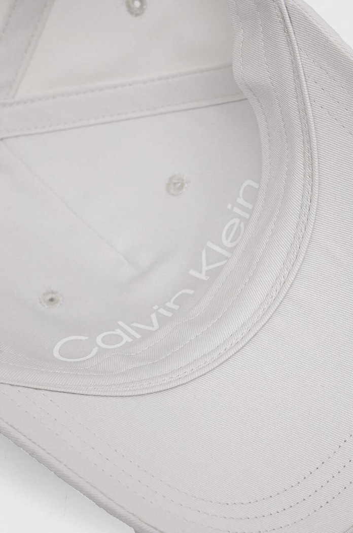 Bavlněná baseballová čepice Calvin Klein bílá K50K510487