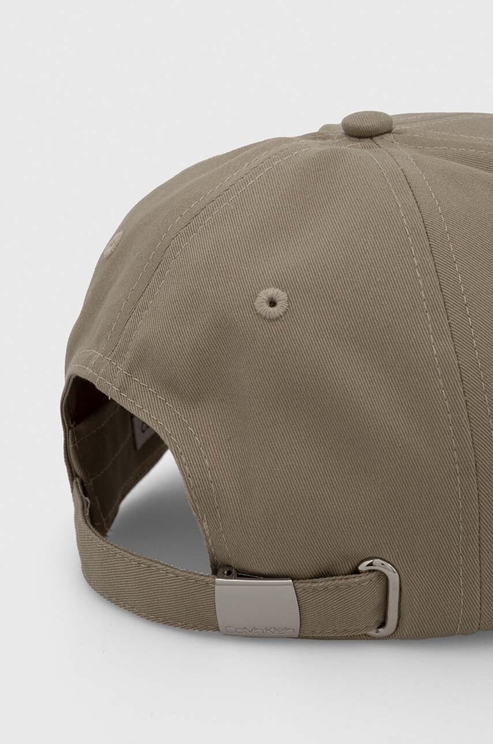 Kiegészítők Calvin Klein pamut baseball sapka K50K510487 bézs