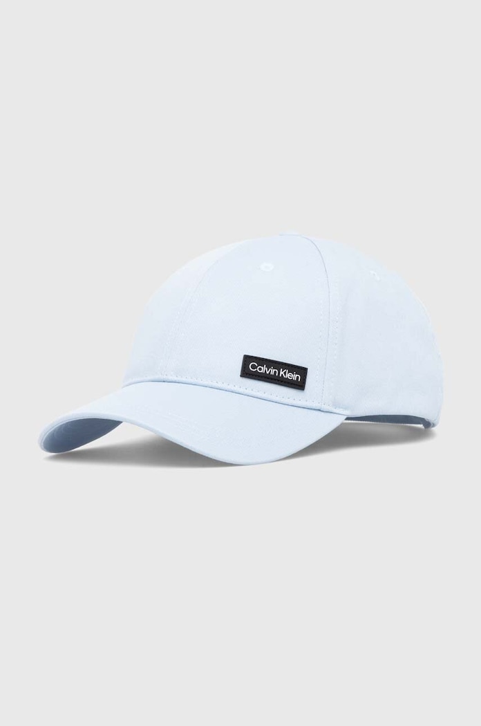 Bavlněná baseballová čepice Calvin Klein bavlna modrá K50K510487