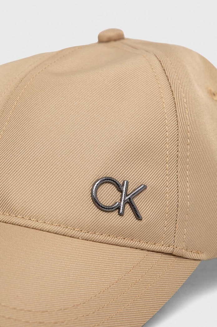 Calvin Klein czapka z daszkiem K50K511762 beżowy SS24