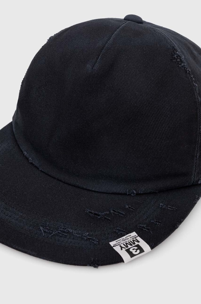Хлопковая кепка Maison MIHARA YASUHIRO Damege Processing Textile Cap A12AC402 тёмно-синий SS24