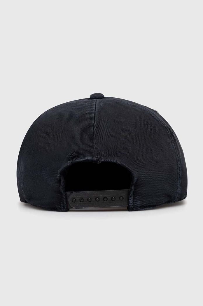 Хлопковая кепка Maison MIHARA YASUHIRO Damege Processing Textile Cap тёмно-синий A12AC402