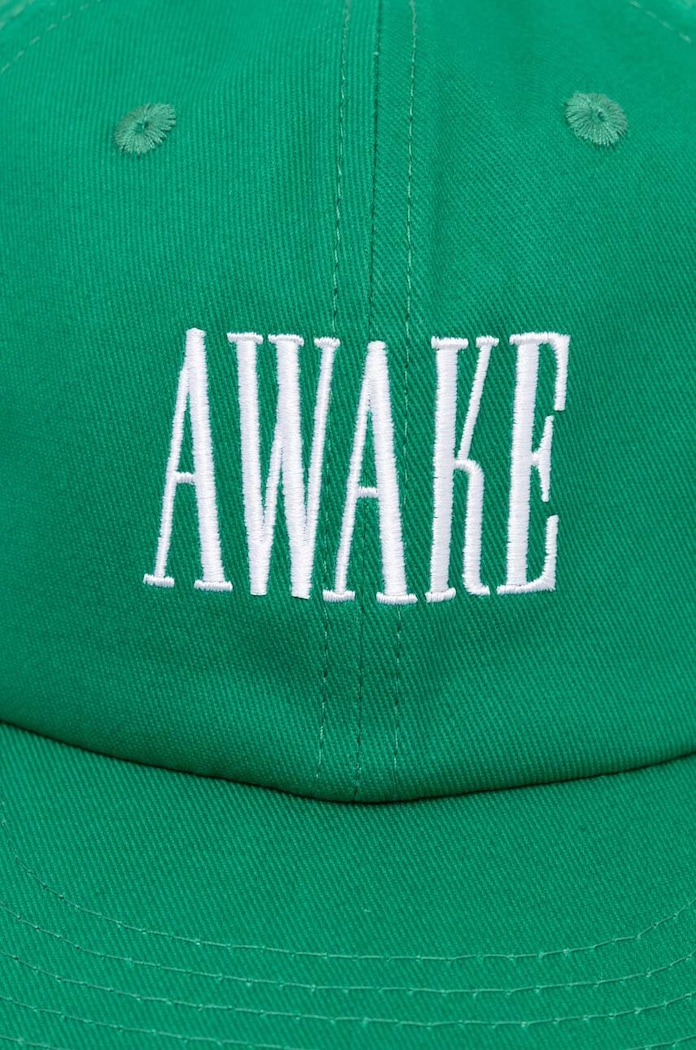 Pamučna kapa sa šiltom Awake NY Logo Hat SP24.HT004 zelena SS24
