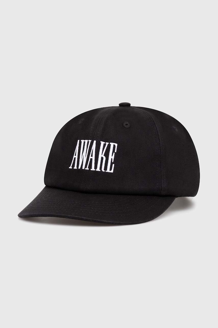 Awake NY șapcă de baseball din bumbac Logo Hat bumbac negru SP24.HT004