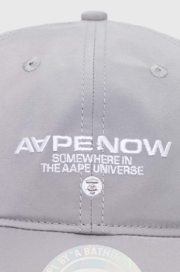 Kapa sa šiltom AAPE AAPCPM5255XXM siva SS24