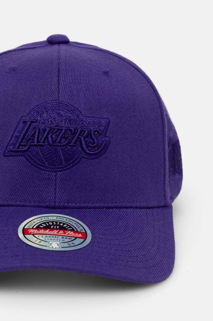 Doplňky Čepice s vlněnou směsí Mitchell&Ness Los Angeles Lakers HHSSINTL1435.LALPURP fialová