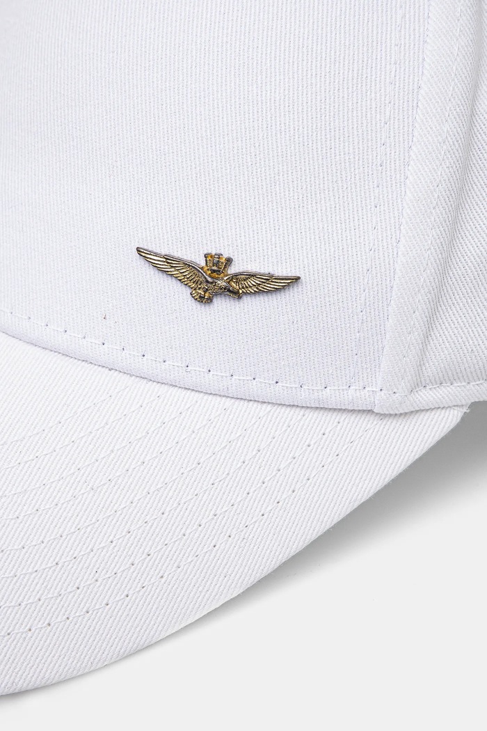 Aeronautica Militare czapka z daszkiem bawełniana HA1122CT2848 biały SS25