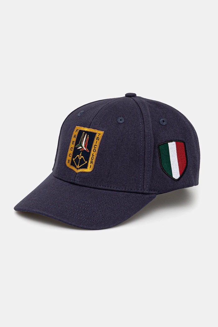 Aeronautica Militare czapka z daszkiem bawełniana granatowy HA1150CT3043