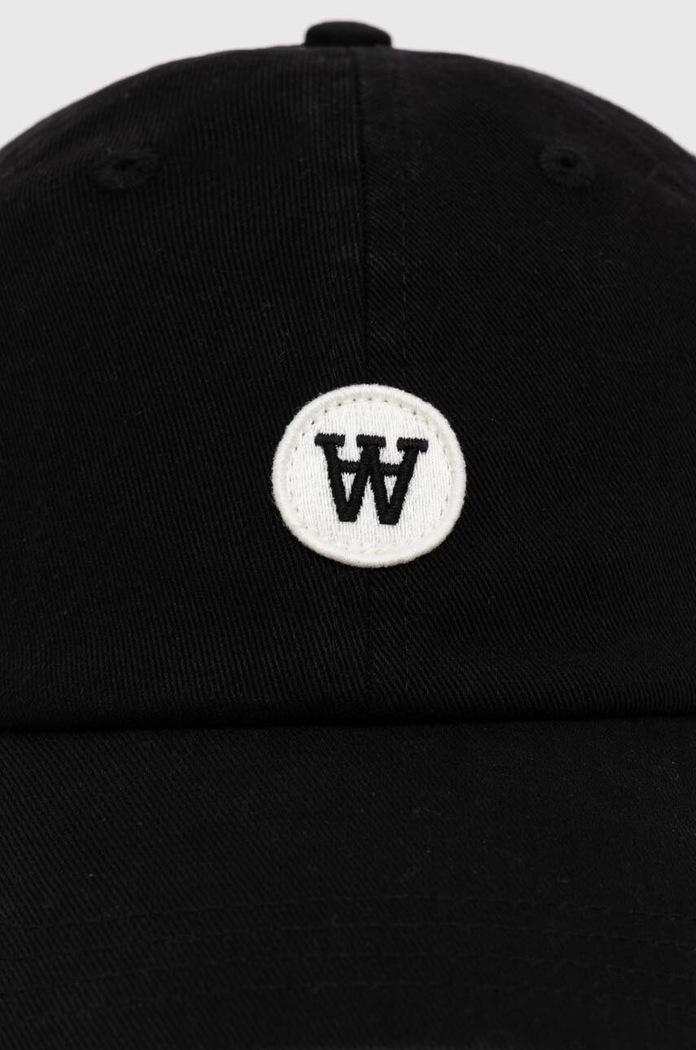Wood Wood pamut baseball sapka Eli Patch 10000804.7083 fekete SS24