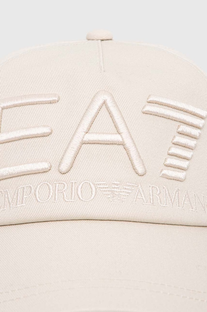 Bavlnená šiltovka EA7 Emporio Armani CC980.245091.23814 béžová SS24