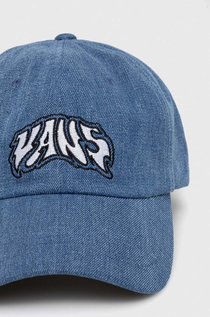 Džínová baseballová čepice Vans VN000GKB7W61 modrá SS24