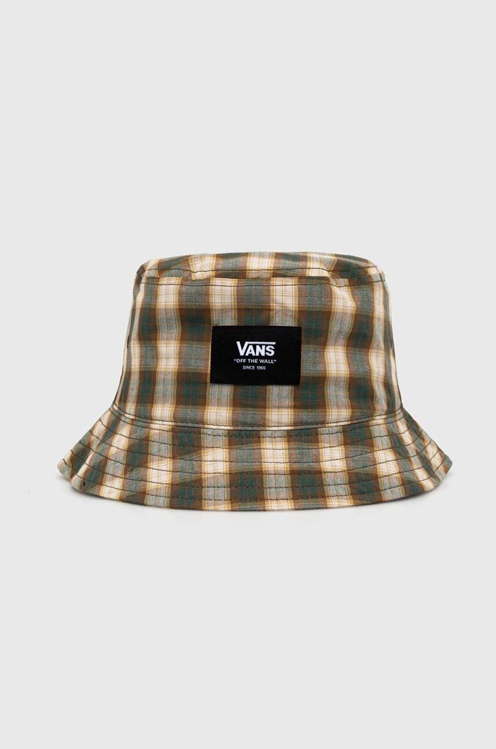 Pamučni šešir Vans pamuk zelena VN0A7S96BDX1