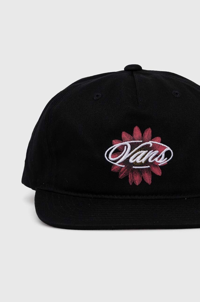 Памучна шапка с козирка Vans VN000GKJBLK1 черен SS24
