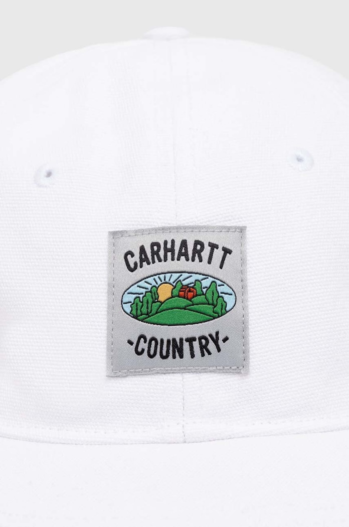 Pamučna kapa sa šiltom Carhartt WIP Field Cap I033216.02XX bijela SS24