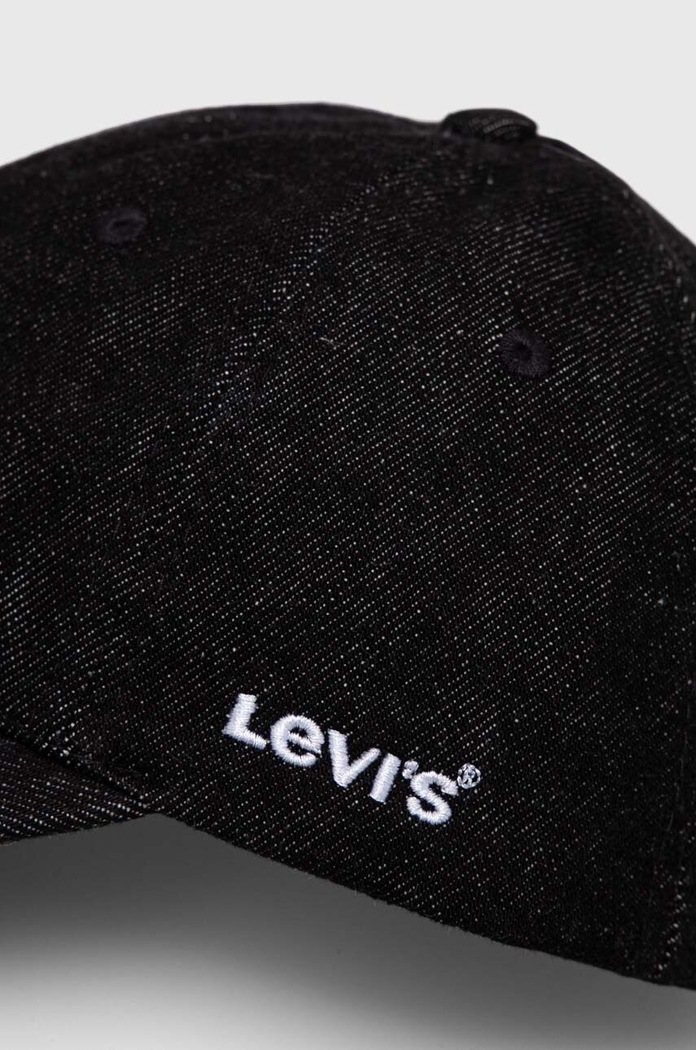 Levi's șapcă de baseball din bumbac D7589.0005 negru SS24