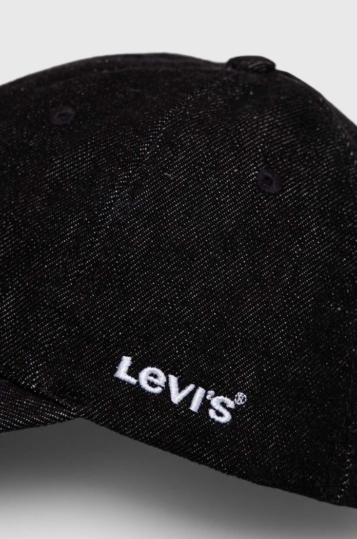 Levi's șapcă de baseball din bumbac D7589.0005 negru SS24