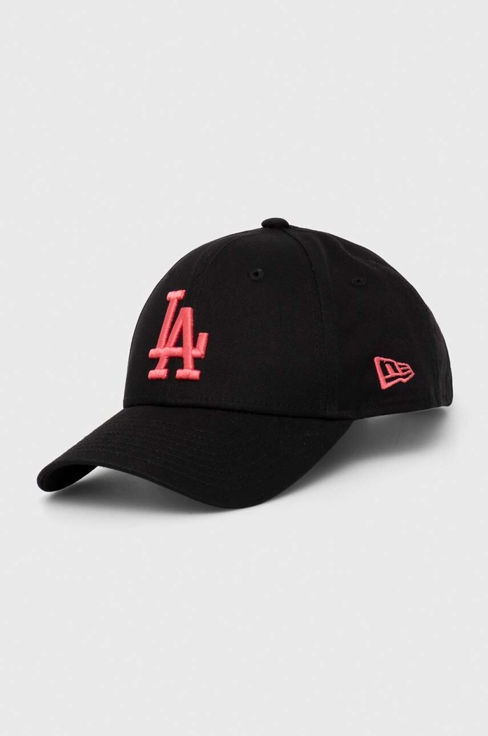 New Era czapka z daszkiem bawełniana aplikacja czarny 60435202