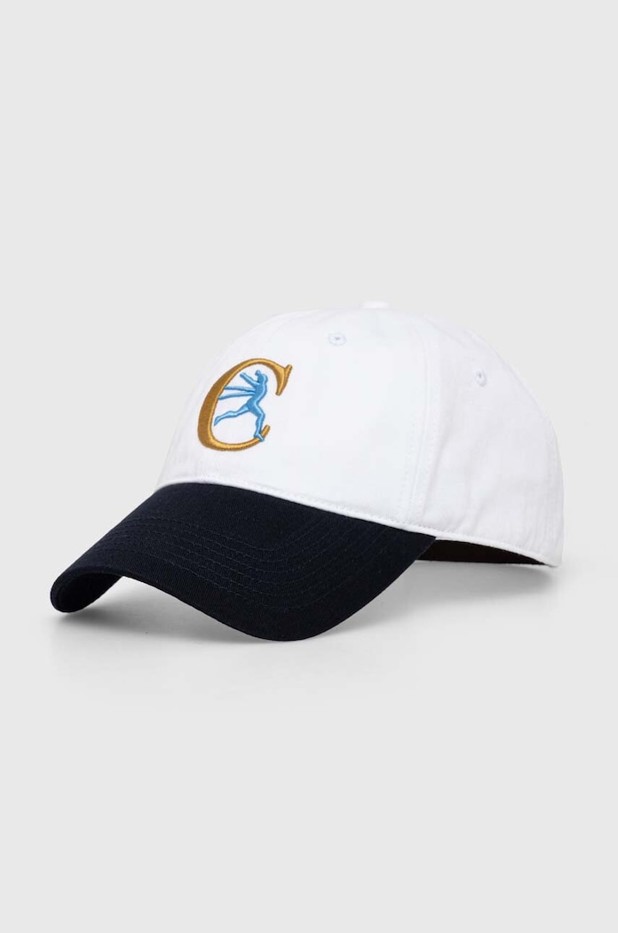 Champion czapka z daszkiem bawełniana aplikacja biały 805958