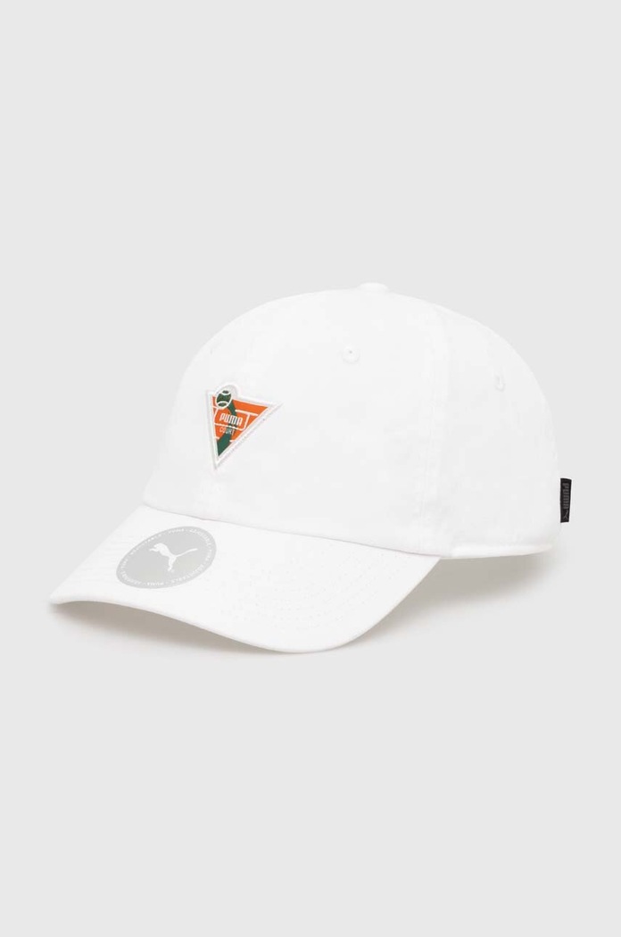 Bavlnená šiltovka Puma PRIME Dad bavlna biela 246050