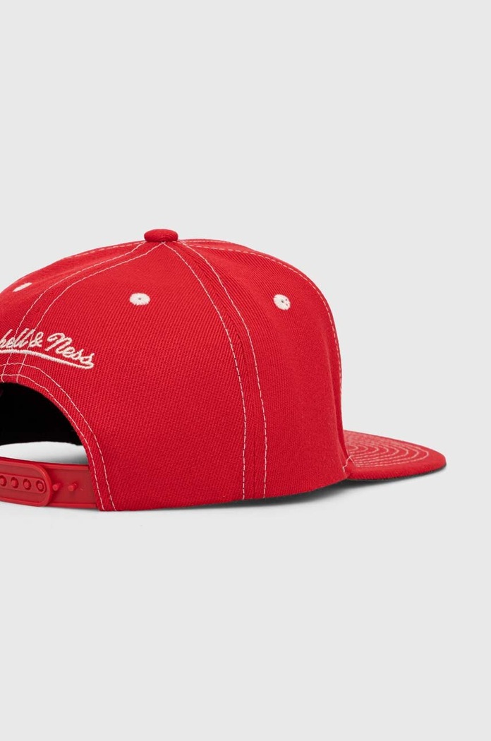 Akcesoria Mitchell&Ness czapka z daszkiem NBA PHILADELPHIA 76ERS HHSS6725.P76YYPPPRED1 czerwony