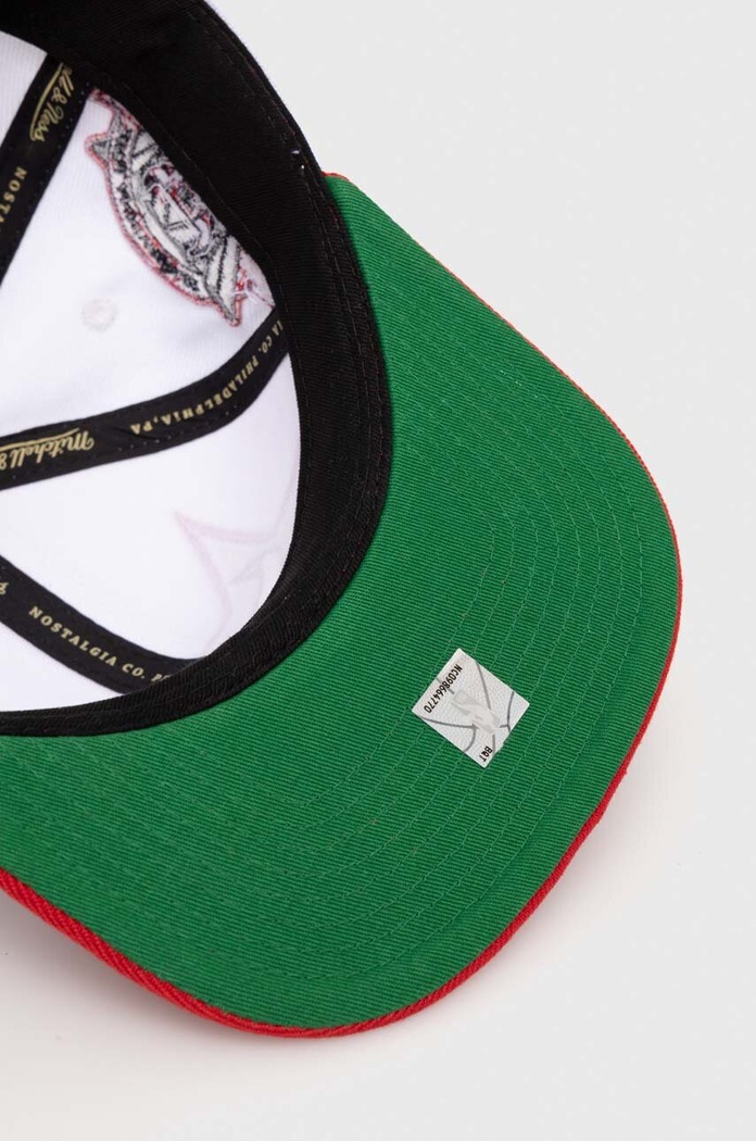 Akcesoria Mitchell&Ness czapka z daszkiem NBA CHICAGO BULLS HHSS6978.CBUYYPPPWHIT biały