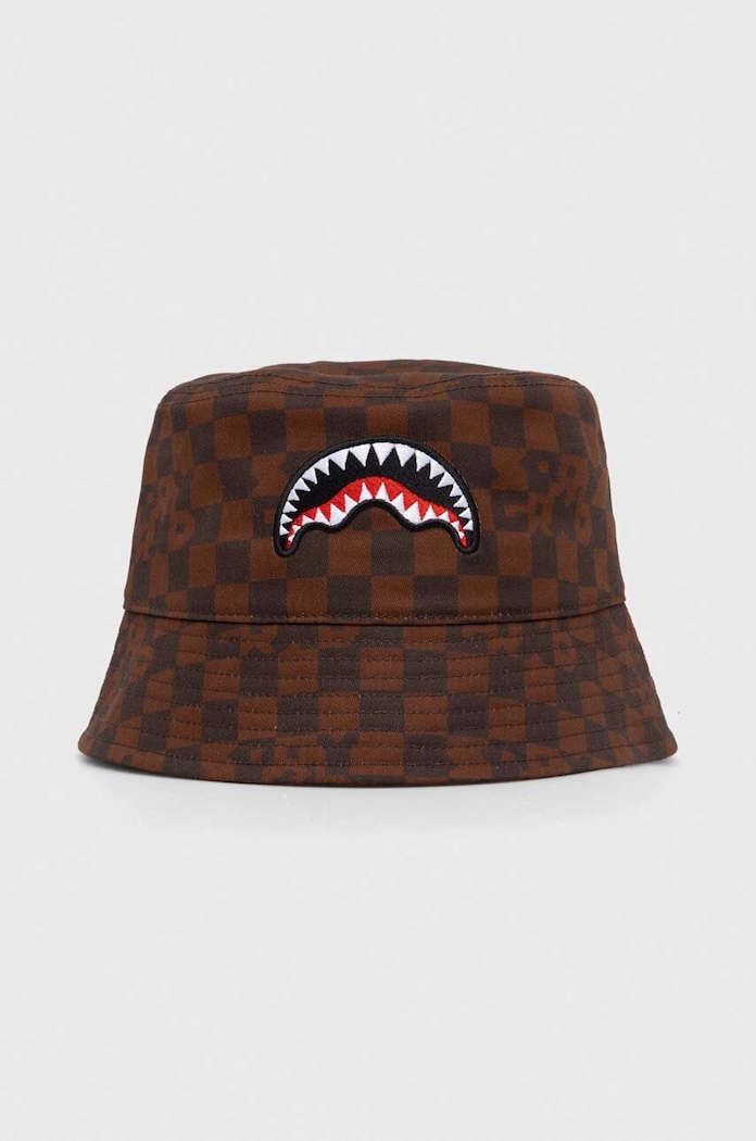 Bavlněná čepice Sprayground bavlna hnědá SP14998BRW