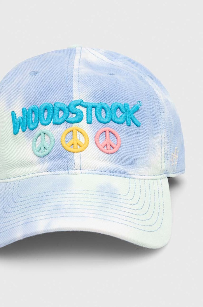 Βαμβακερό καπέλο του μπέιζμπολ American Needle Woodstock SMU733A.WOODSTK μπλε SS24