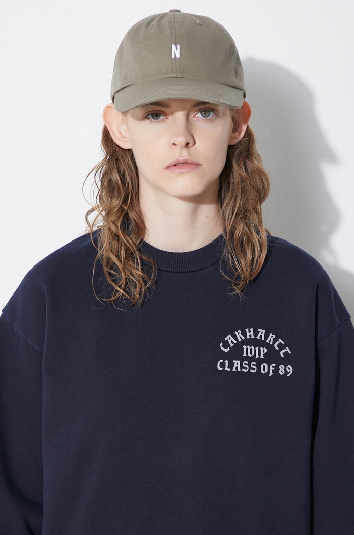 Norse Projects Bavlněná baseballová čepice Norse Projects Twill Sports Cap zelená N80.0001.8076