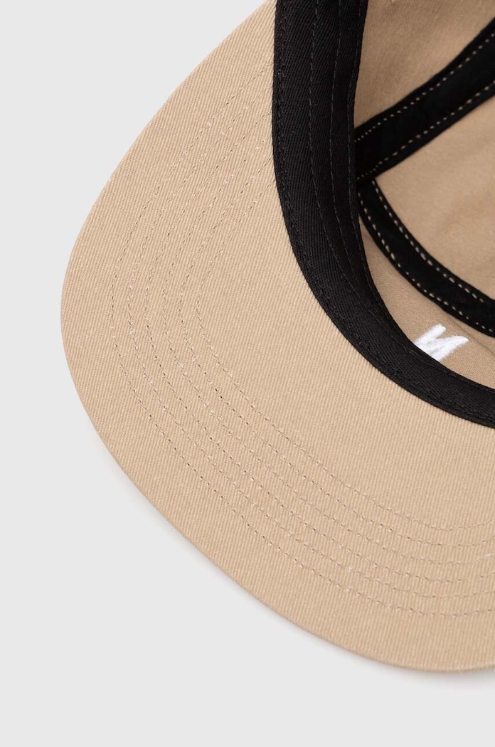 Bavlnená šiltovka Norse Projects Twill 5 Panel Cap béžová N80.0126.0966